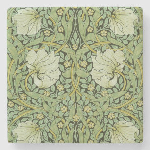 Dessous-de-verre En Pierre Morris 1876 Vintage Pimpernel motif floral