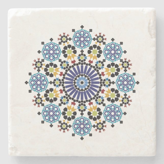 Dessous-de-verre En Pierre Mosaïque Marocain ! Zellige Marocain (Devant)