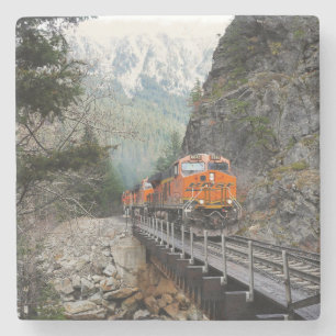 Dessous-de-verre En Pierre Moteur de train diesel classique