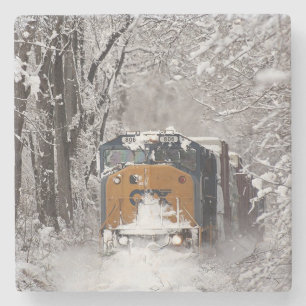 Dessous-de-verre En Pierre Moteur de train diesel classique