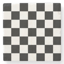 Motif à damier noir
