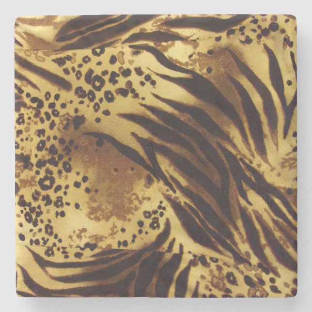 Dessous-de-verre En Pierre Motif animal (Devant)