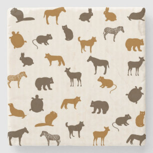 Dessous-de-verre En Pierre Motif animal 1