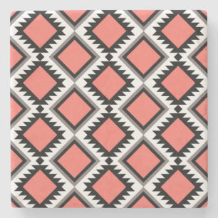 Dessous-de-verre En Pierre Motif Aztec