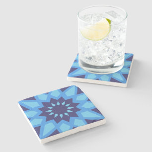 Dessous-de-verre En Pierre Motif bleu marocain
