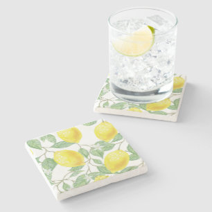 Dessous-de-verre En Pierre Motif citron