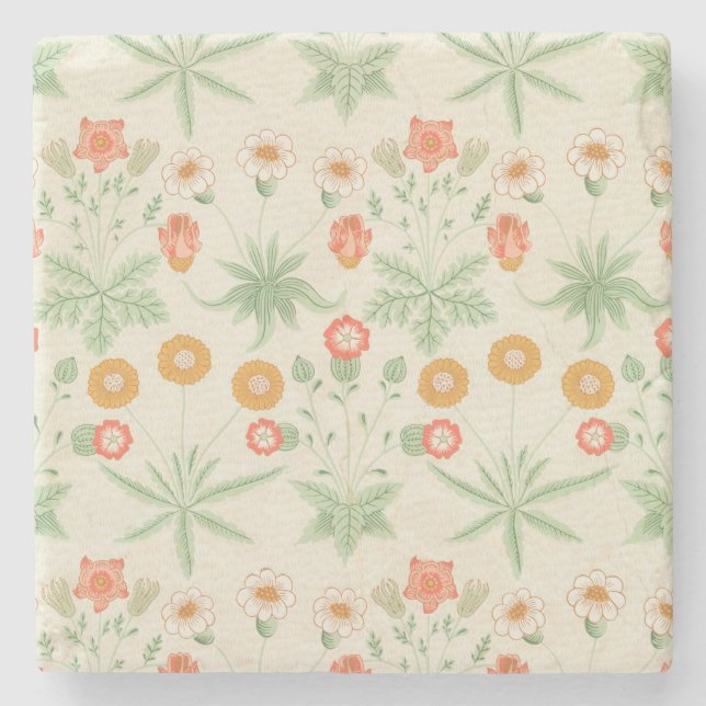 Dessous-de-verre En Pierre Motif Daisy (par William Morris) (Devant)