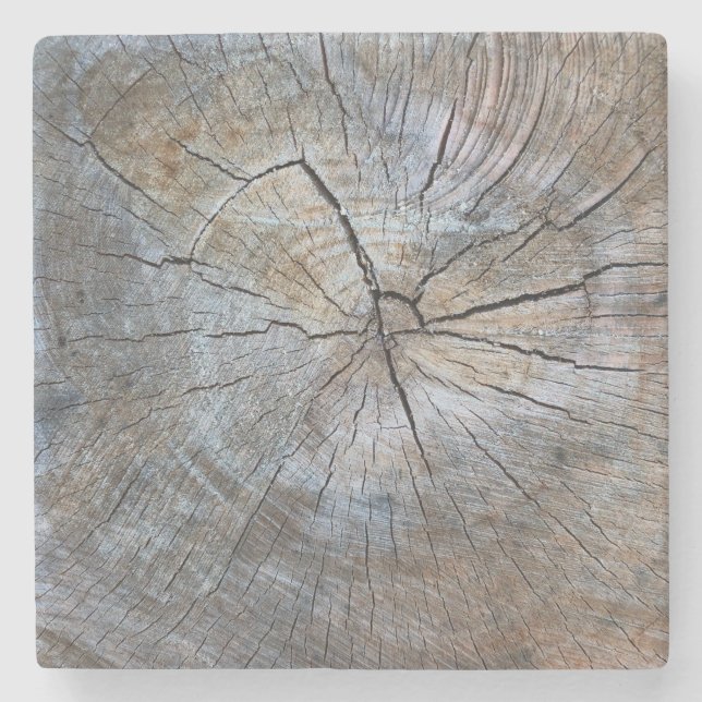 Dessous-de-verre En Pierre Motif d'anneau rustique (Devant)