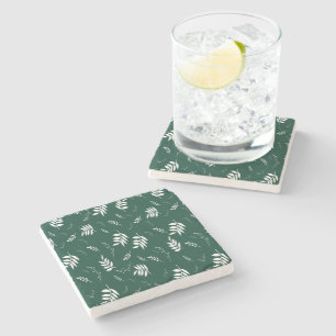 Dessous-de-verre En Pierre motif de feuille