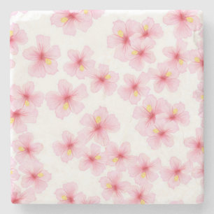 Dessous-de-verre En Pierre Motif de fleurs