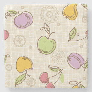 Dessous-de-verre En Pierre Motif de fruits
