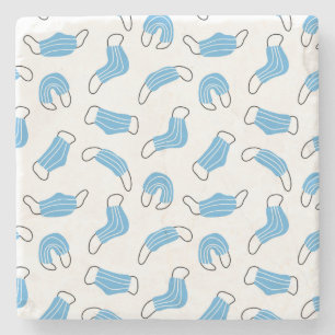 Dessous-de-verre En Pierre motif de masque Médicale