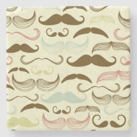 Motif de moustache, rétro style 4