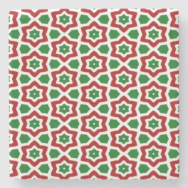 Dessous-de-verre En Pierre Motif de Noël (Devant)