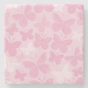 Dessous-de-verre En Pierre Motif de papillon