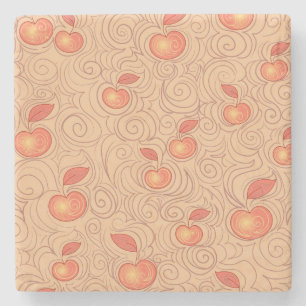 Dessous-de-verre En Pierre Motif de pommes
