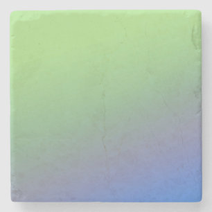 Dessous-de-verre En Pierre Motif de texture abstraite arc-en-ciel vert bleu t