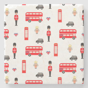 Dessous-de-verre En Pierre Motif des symboles d'Angleterre