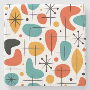 Dessous-de-verre En Pierre Motif en forme d'étoile de style Mid Century Moder