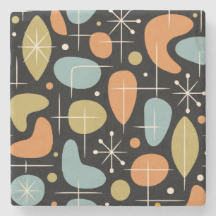 Dessous-de-verre En Pierre Motif en forme d'étoile de style Mid Century Moder