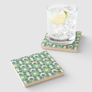 Dessous-de-verre En Pierre Motif Feuille, Motif De Feuilles, Feuilles Verts