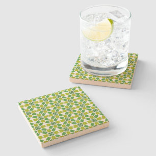 Dessous-de-verre En Pierre Motif Feuille, Motif De Feuilles, Feuilles Verts