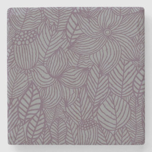 Dessous-de-verre En Pierre Motif floral 3