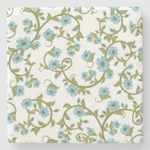 Dessous-de-verre En Pierre Motif floral 9