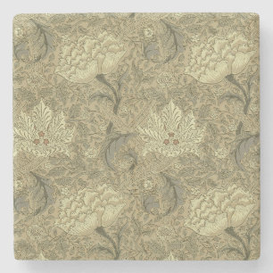 Dessous-de-verre En Pierre Motif floral William Morris Windrush : Vintage