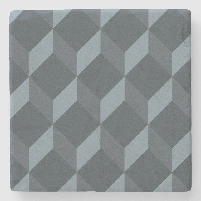 Dessous-de-verre En Pierre Motif géométrique abstrait d'arrière - plan (Devant)