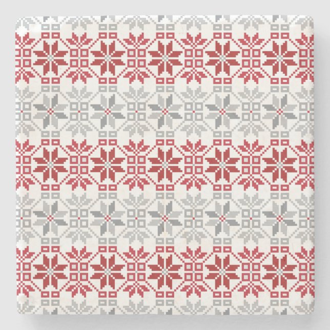 Dessous-de-verre En Pierre Motif géométrique du soleil du matin letton VIII (Devant)