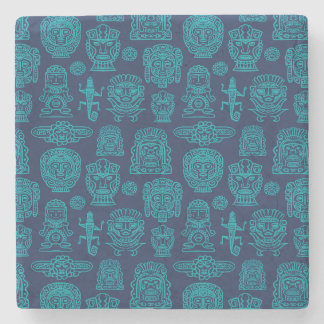 Dessous-de-verre En Pierre Motif inspiré par Aztec