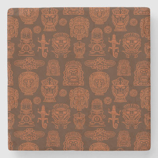 Dessous-de-verre En Pierre Motif inspiré par Aztec