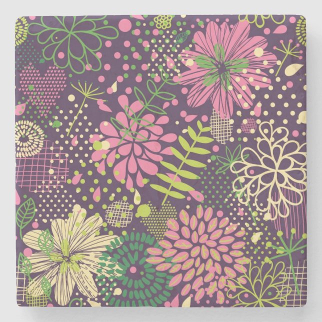 Dessous-de-verre En Pierre Motif lumineux (Devant)