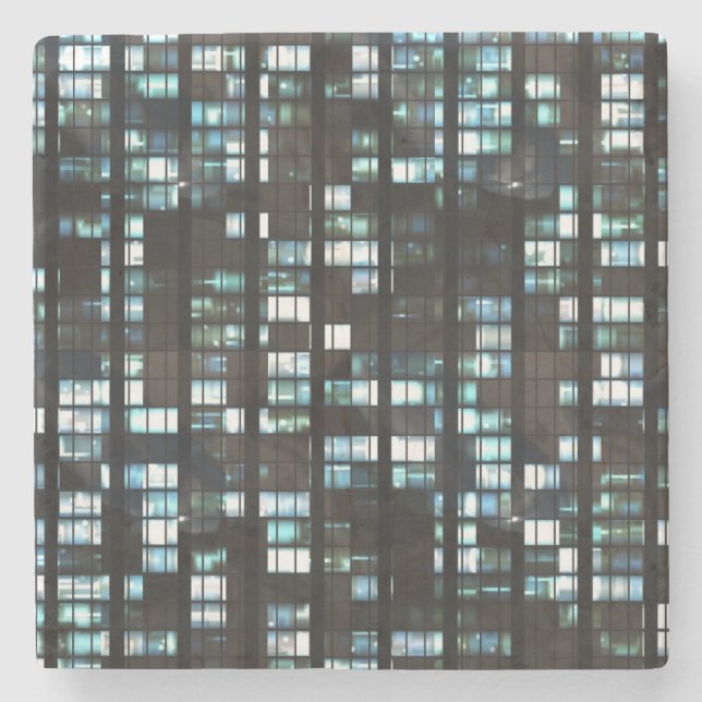 Dessous-de-verre En Pierre Motif lumineux de fenêtres (Devant)