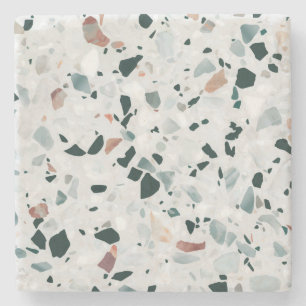 Dessous-de-verre En Pierre Motif moderne Abstrait Terrazzo