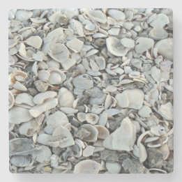 Dessous-de-verre En Pierre Motif naturel Shell côtier