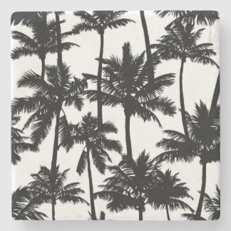 Dessous-de-verre En Pierre Motif Palm Tree