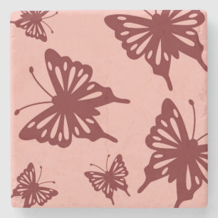 Dessous-de-verre En Pierre motif papillon 3