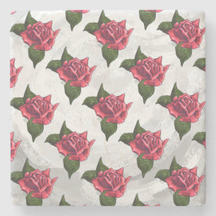 Dessous-de-verre En Pierre Motif rose