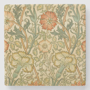 Dessous-de-verre En Pierre Motif Rose et Rose vintage de William Morris