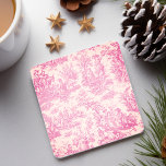 Dessous-de-verre En Pierre motif rose vintage de toile de jouy<br><div class="desc">Dessous de verre en pierre imprimé vintage rose de toile de jouy. Ce Dessous de verre en pierre vintage de toile de jouy s'inspire des magnifiques décors de paysages romantiques français. Ces tirages de Toile sophistiqués sont une rage permanente en ce moment, de beaux designs qui apportent la beauté naturelle...</div>