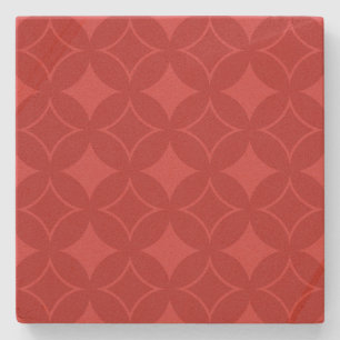 Dessous-de-verre En Pierre Motif shippo rouge