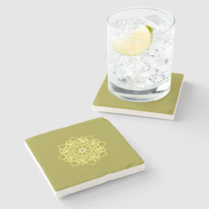 Dessous-de-verre En Pierre motif thaïlandais carré de design graphique modern