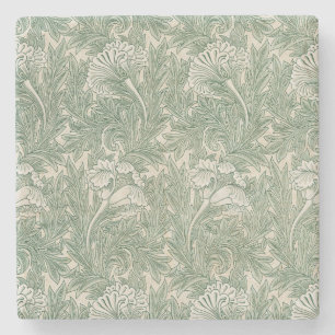 Dessous-de-verre En Pierre Motif Tulip (par William Morris)