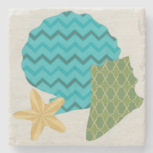 Dessous-de-verre En Pierre Motifs de Shell II