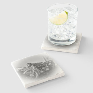 Dessous-de-verre En Pierre Moto Coaster Bière 10