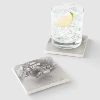 Dessous-de-verre En Pierre Moto Coaster Bière 17