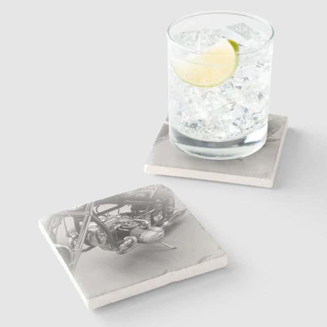 Dessous-de-verre En Pierre Moto Coaster Bière 17 (Côté)
