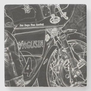Dessous-de-verre En Pierre Motocyclette 1 coastère
